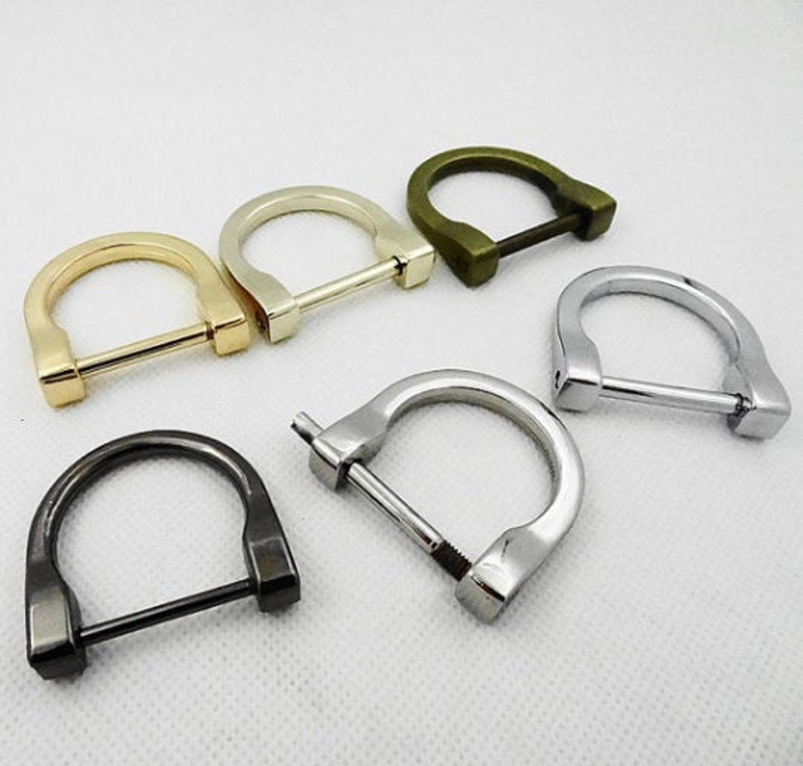 4pcs Gold Rivet Screw DRings Removable Strap D Rings Hook Etsy