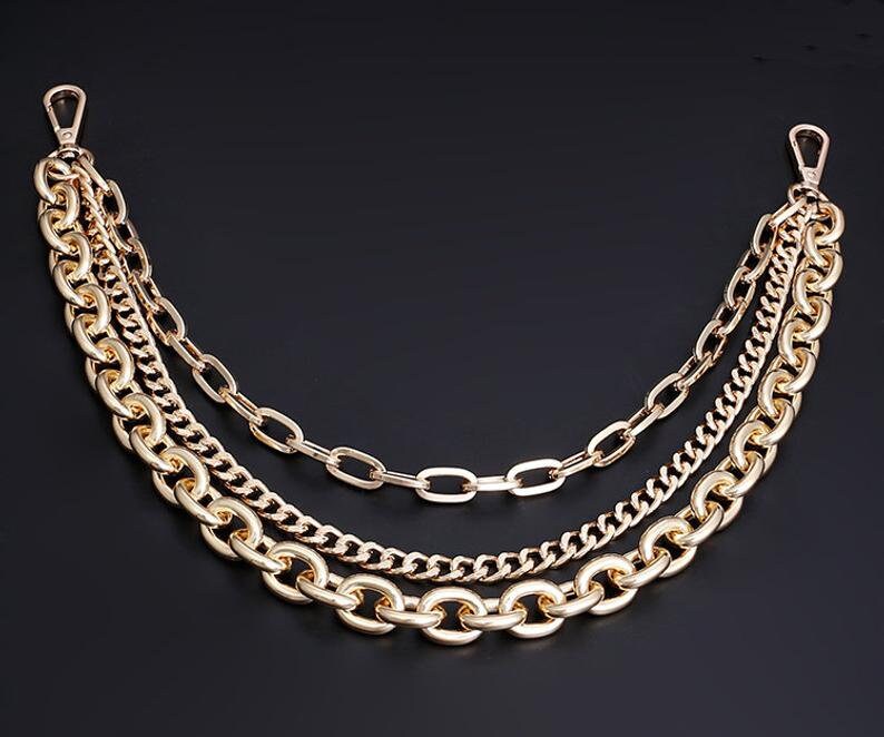 49cm Long Metal Purse Chain Strap Shoulder Bag Strap Chain Etsy
