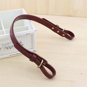 1 Pcs Adjustable Leather Purse Strap, Antique Brass Metal Clasps Bag Strap, Shoulder Purse Handle, Hand Strap, Leather Belt, Handbags Supply