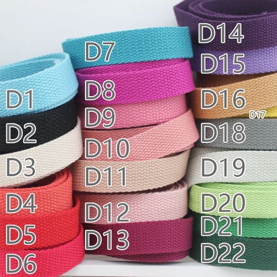 5 Yards 3/4 Inch Width DIY Strap Tape Thick Woven Cotton Etsy