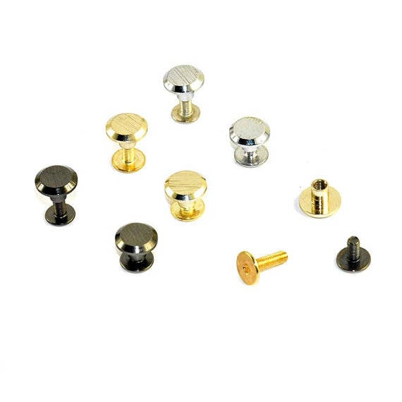 5mm Golden Mushroom Rivet, Studs Screw, Purse Screw, Bags Screw, Purse  Studs, Replacement Studs, Cap Screw