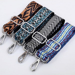 1.5 3.8CM Width, Multicolored Nylon Purse Strap, Webbing Shoulder ...