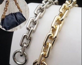 23mm Width High Quality Metal Purse Chain Strap Gold Handle 