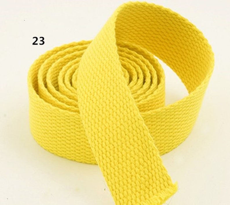 5 Yards 2.5cm Width DIY Strap Tape Thick Woven Cotton Etsy