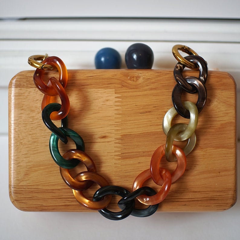 acrylic chain purse