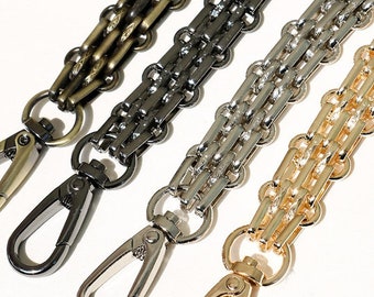 16mm Metal Thick Purse Chain Strap, Bag Handle Chain, Crossbody Handbag Strap, Chain Strap Clasp, Finished Shoulder Strap Chain High Quality