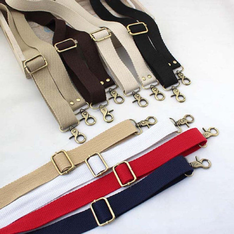 1 Pcs Adjustable Cotton Purse Strap Metal Clasps Bag Strap Etsy