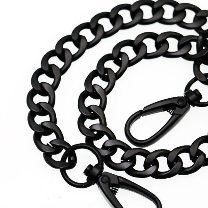 12mm Matte Black Purse Chain Strap Bag Handle Chain Etsy