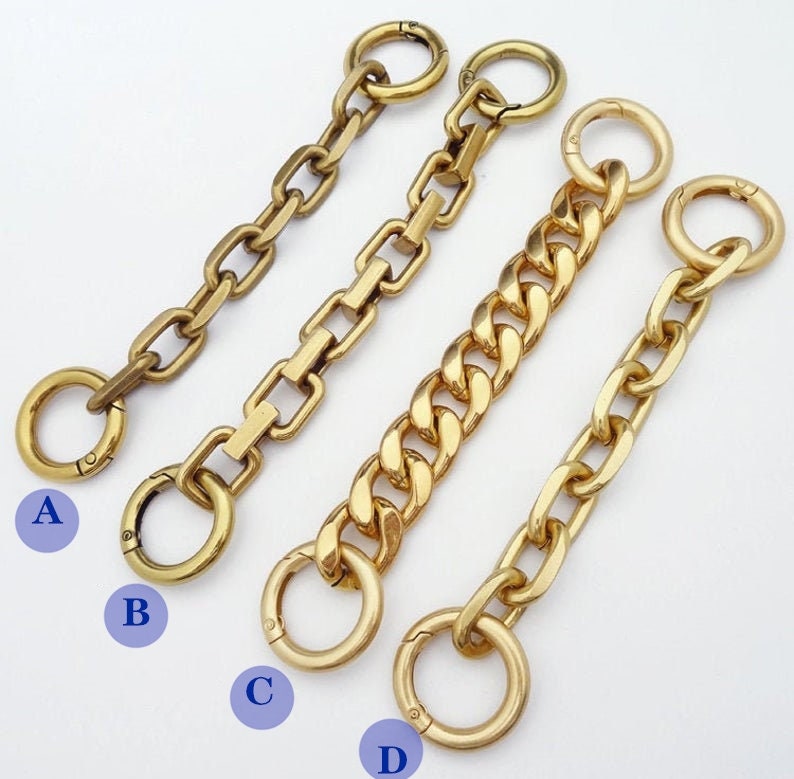 VALICLUD Golden Purse Chain Strap Extender for Shoulder Crossbody Sling  Purse Handbag Clutch Replacement Strap Extension