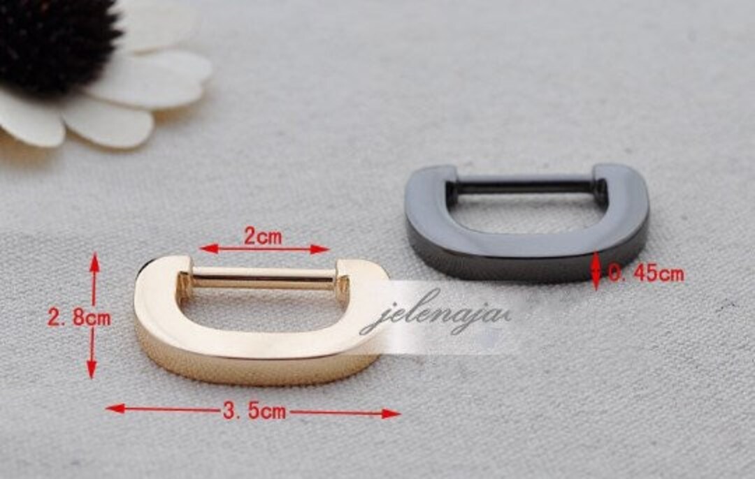 4pcs Inner Size 3/4inch 20mm Gold Fasten Drings Handbag Materials, D