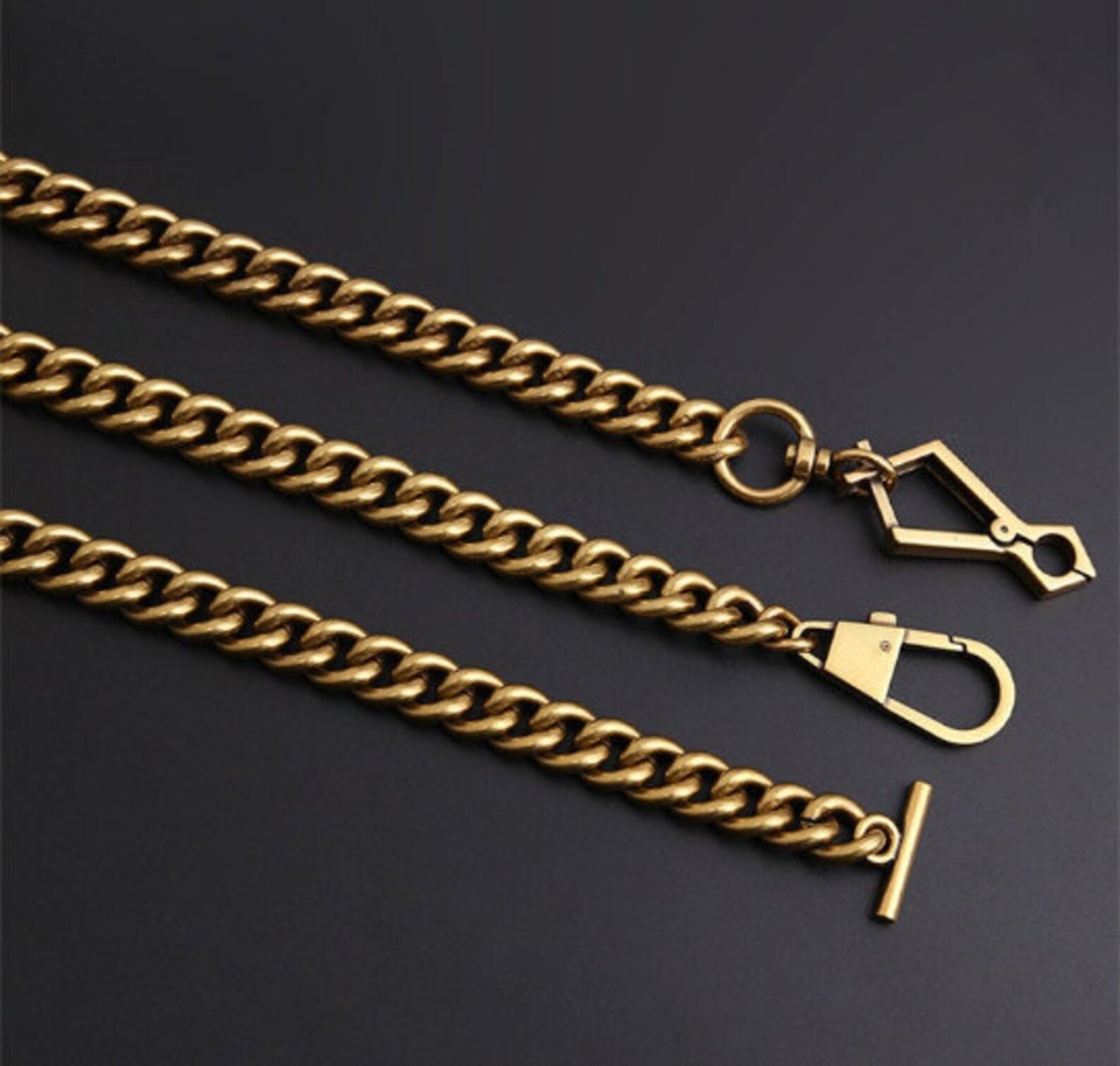 13mm Antique Gold Aluminum Purse Chain Strap Bag Handle Etsy