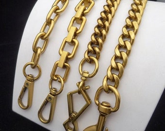 Antique Gold Purse Chain Strap, Bag Handle Chain, Cross body Handbag Strap, Metal Strap Chain Replacement, Shoulder Bag Strap, High Quality