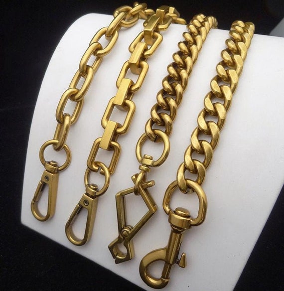 Antique Gold Purse Chain Strap, Bag Handle Chain, Cross Body Handbag Strap,  Metal Strap Chain Replacement, Shoulder Bag Strap, High Quality 