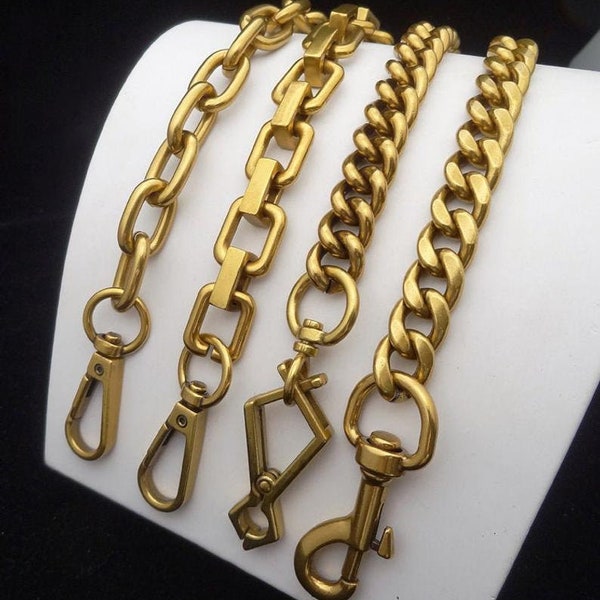 Antique Gold Purse Chain Strap, Bag Handle Chain, Cross body Handbag Strap, Metal Strap Chain Replacement, Shoulder Bag Strap, High Quality