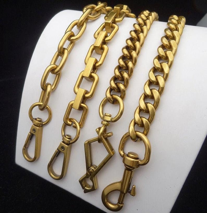 Antique Gold Purse Chain Strap Bag Handle Chain Cross Body - Etsy UK