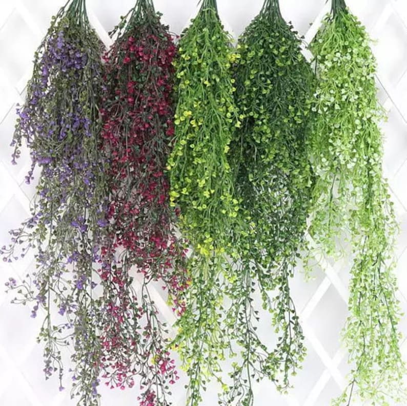 Multi Usage Ivy Leaf Garland Silk Cloth Foliage Artificial Plants Hanging Vine