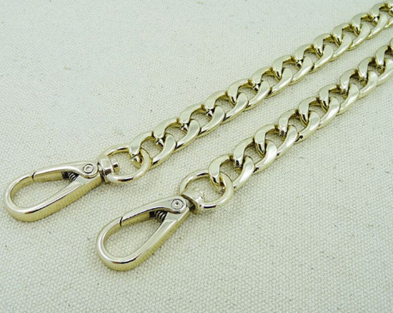 1 Pcs 12mm Gold Bag Chain Metal Snap Clasps Purse Strap Etsy