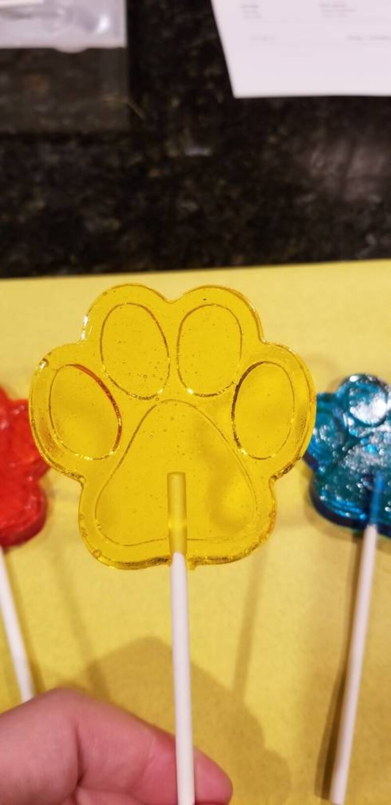 Paw print lollipops Paw Patrol Puppy Dog Pals Clifford 1 Etsy