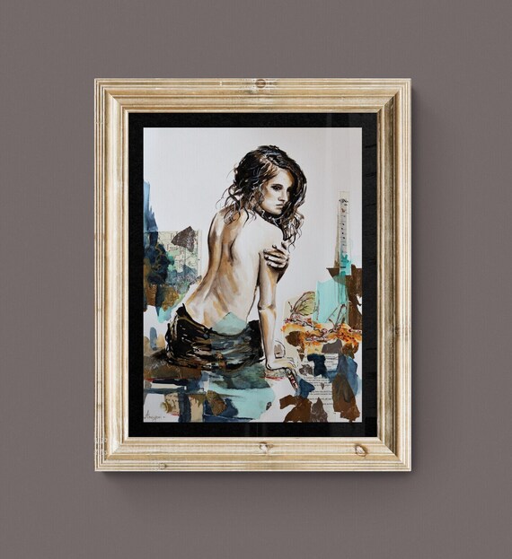 Color Ink Portrait Woman Art Color Ink