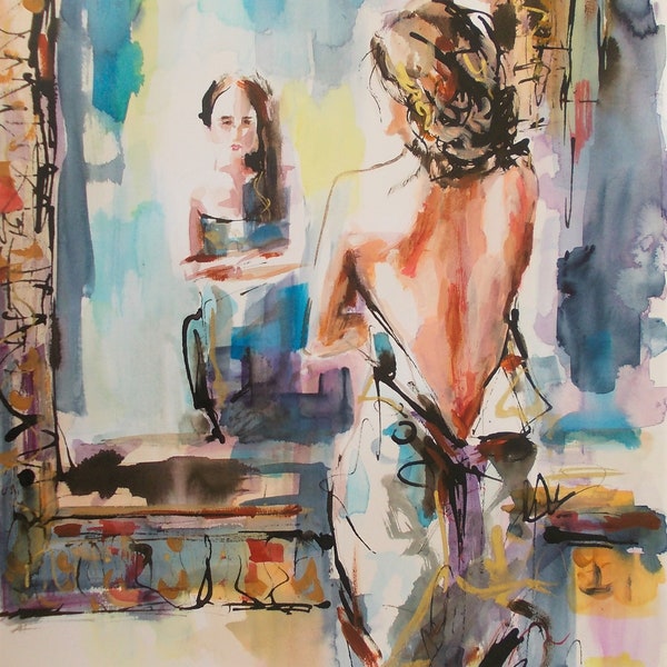 Female Figure Art Etsy