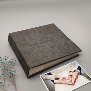 Photo Album with Sleeves, Personalized Slip in Album for 6x4 photos, Wedding Album, Family Album, Baby Album, Anniversary Gifts