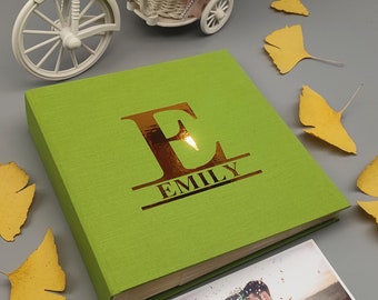 Personalisiertes Fotoalbum, Einsteckalbum mit Taschen für 4x6 Fotos, individuelles Geschenk für Sie oder für Ihn