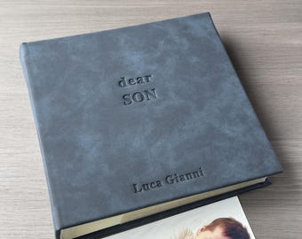Personalisierte Baby-Fotoalbum, Baby-Geschenk für neue Eltern, Fotobuch für das erste Jahr des Babys, Baby-Andenken-Album für 4x6 / 5x7 Fotos