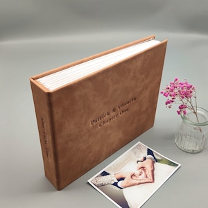 Personalisiertes Geschenk für ihn, Jahrestag Geschenk für Männer, unser erstes Jahr Geschenk, Scrapbook Fotoalbum, Geschenk für sie, Frau, Freundin Bild 2