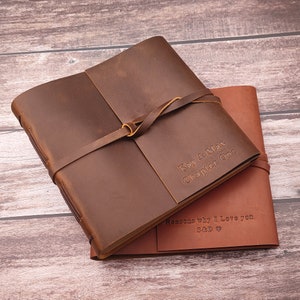 Scrapbook Album, Personalized Leather Photo Album