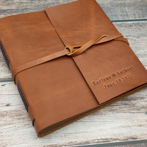 Álbum de fotos de cuero personalizado, regalo de aniversario para pareja, regalos fantásticos para ella y para él