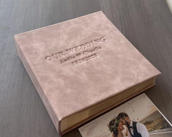 Personalized Wedding Photo Album, Wedding Picture Guest Book for 4x6 / 5x7 photos, Anniversary Gifts