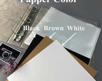 Craftelier 10 Pagine Protettive Trasparenti Per Album Fai Da Te - 4 Tasche Formato 4x8 Pollici - Adatte Per Anelli Da 6 Cm - 3
