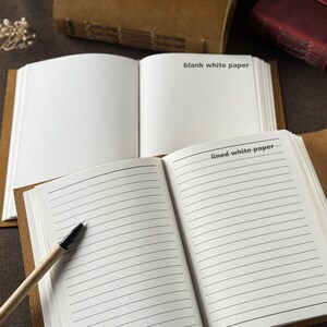 One Line A Day Journal - Leather Cover Diary - Personalized Memory Book, Handmade notebook image 15