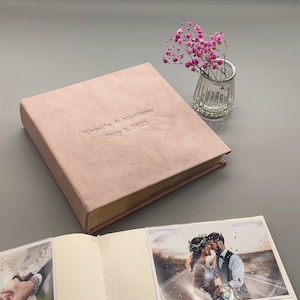 Personalized Photo Album for 4x6 Photos, Picture Album with Sleeves