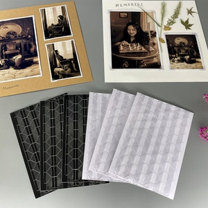 Photo corner stickers for Scrapbook album, Set of 5 sheets (510 PCS)Scrapbook stickers, Photo frame Self adhesive, (510 PCS)
