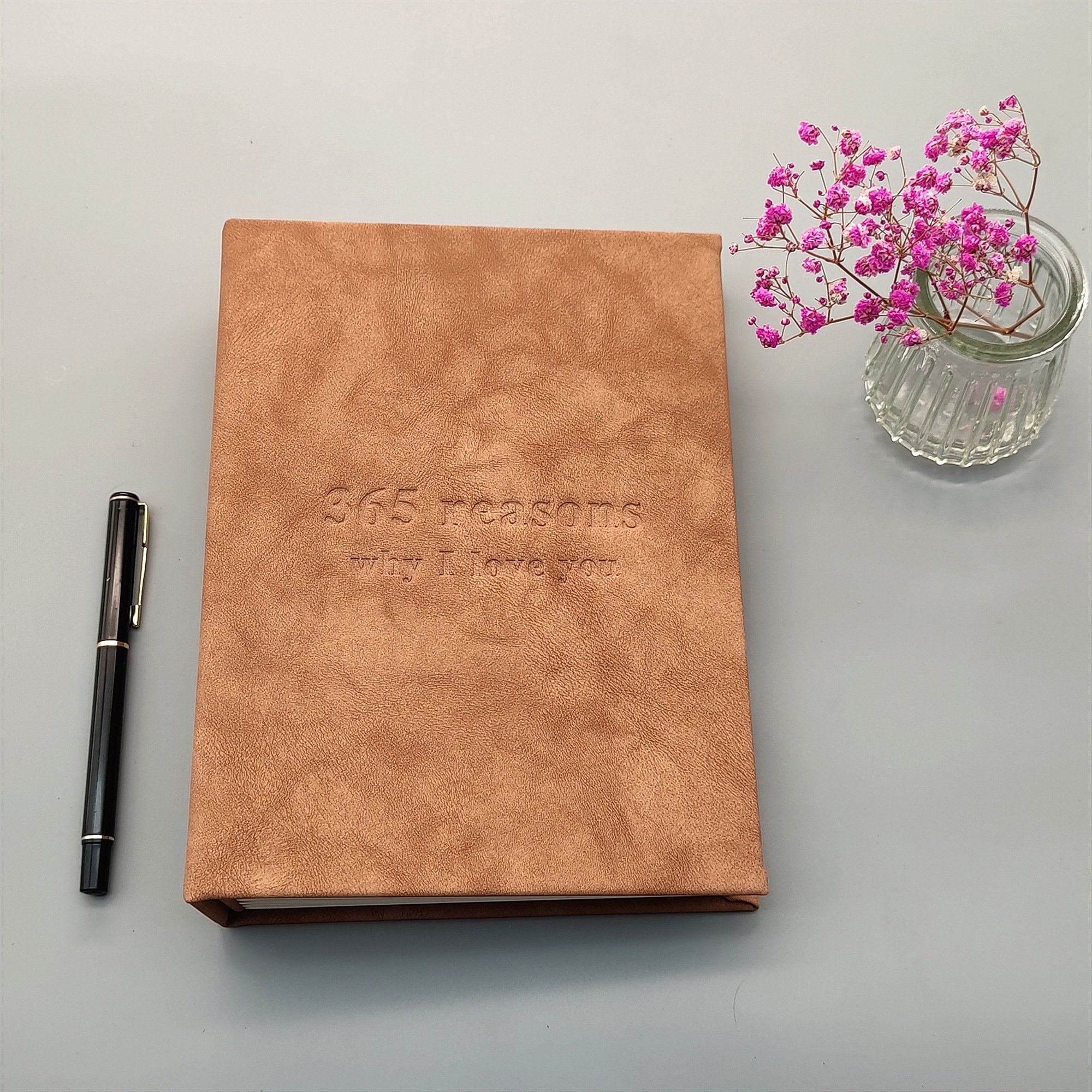 Notebook Reason Why Personalized Journal Notebook, Custom Gift for Him for Her, 365 Reasons ...