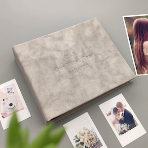 Álbum de recortes personalizado para primeiro aniversário ou casamento, livro de visitas personalizado ou álbum