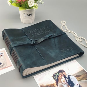 Wedding Anniversary Memory Book  A Hardcover Journal To Document Anni –  Custom Memorial