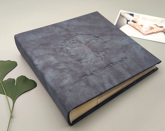 Pu Leder Fotoalbum personalisiert, Fotoalbum mit Ärmeln, Pärchen, Erinnerungen, Reise, Hochzeit, Jahrestag, Familie, Fotoalbum