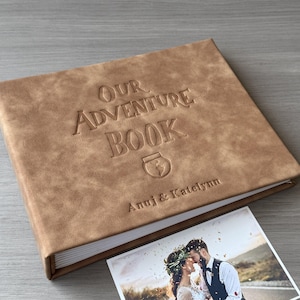 Our Adventure Book Photo Album Scrapbook, Personalized Wedding Album, Photo Guestbook, Family Album, Travel Memory Book, anniversary gift