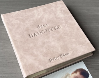 Personalized Baby Photo Album, Custom Baby Girl and Boy Gift for New Parent, Childhood Memory Book from Birth to 18 Years, Baby Keepsake