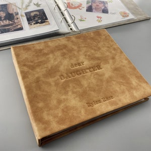 Personalized Photo Album with Sleeves,Baby Album,Anniversary Ablum,First Year Gift