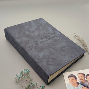 Personalized Scrapbook Album with Sleeves, Photo Album with Pocket, Memories Photo Book, Personalized Gift