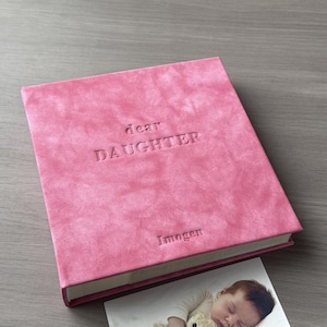 Personalized Baby Photo Album, Baby Girl and Boy Gift for New Mom, Childhood Memory Book from Birth to 18 Years, Baby Keepsake Album