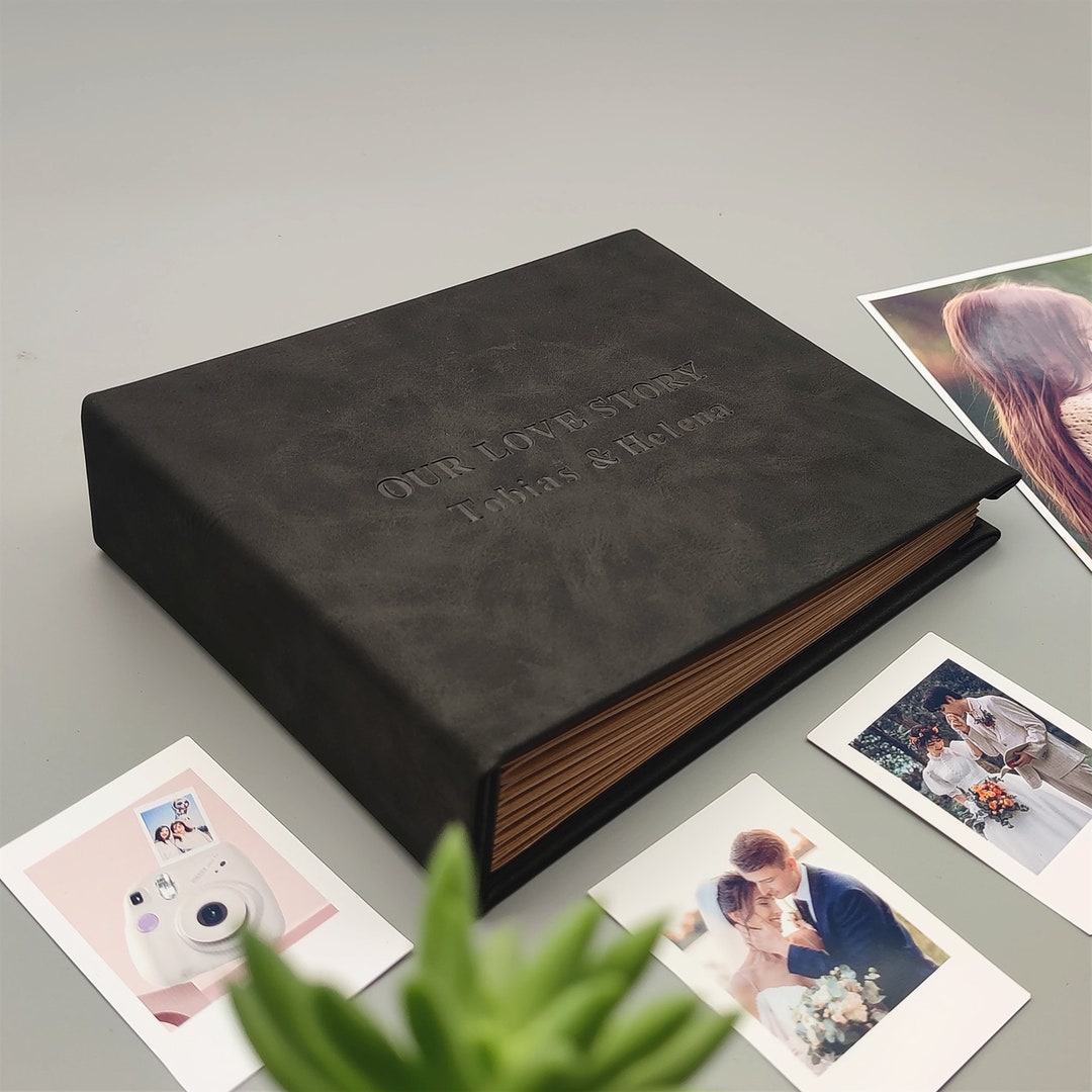 Personalized Photo Album, Custom Scrapbook Album Memories Book, Wedding