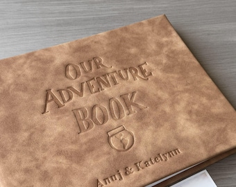 Our Adventure Book Scrapbook Album, Travel Journal and Photo Album, Wedding Photo Guestbook for Couple, Christmas gift for him and her