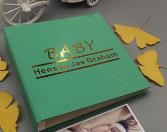 Baby Album. Personalized Photo Memory Book. Handmade Photo Album For 100/200/300 4x6 photos