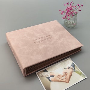 Personalisierte Hochzeitsfotoalbum, individuelles Geschenk für Paare, Geschenk zum ersten Jahrestag