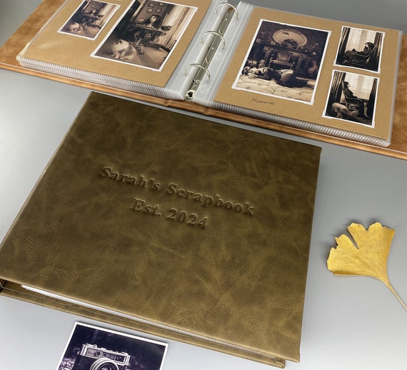 Album Fotografico Personalizzabile 80 Pagine - Scrapbook Bianco Per Matrimoni, Viaggi E Compleanni - Foto 12