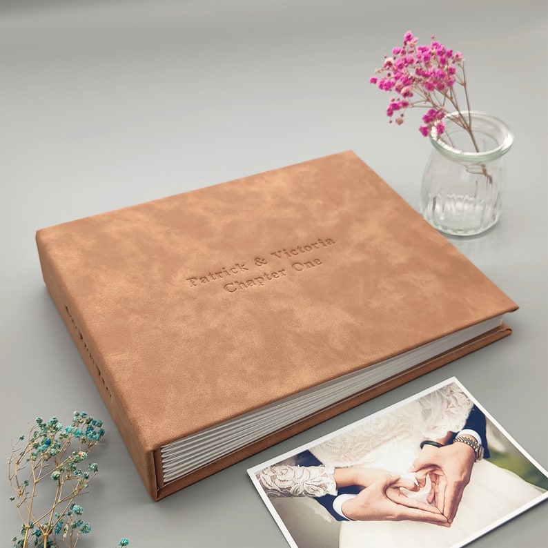 Personalisiertes Geschenk für ihn, Jahrestagsgeschenk für Männer, Unser erstes Jahrgeschenk, Scrapbook-Fotoalbum, Geschenk für sie, Frau, Freundin Bild 3